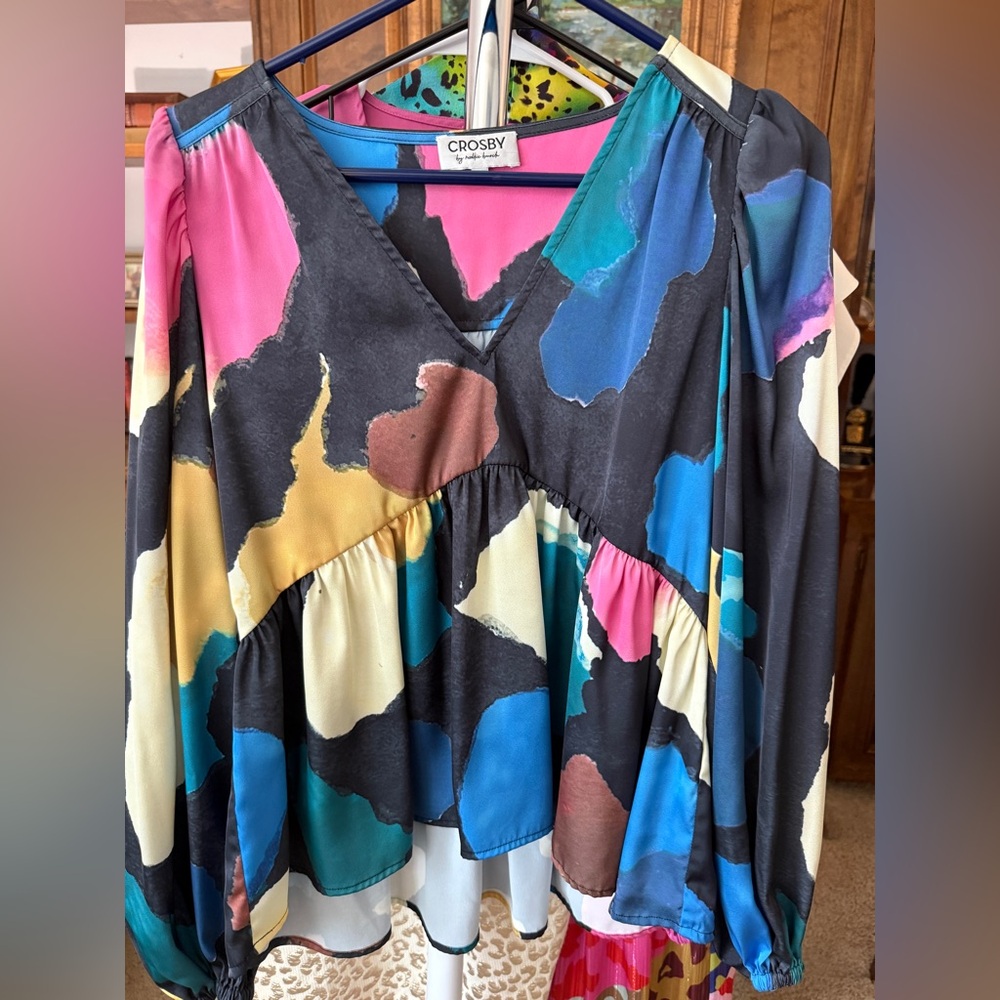 Crosby by Mollie Burch Multicolor Women's Top